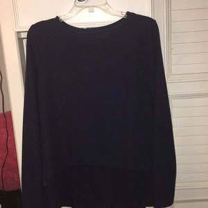 Loft - Blue And White Spotted Long Sleeve!!